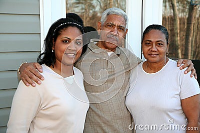 Minority Family Stock Photo