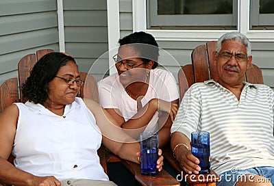 Minority Family Stock Photo