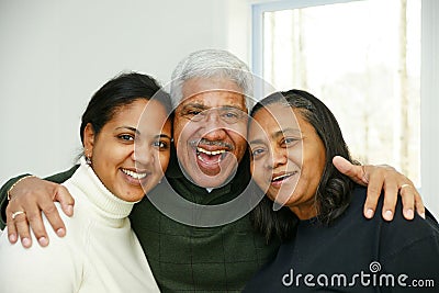 Minority Family Stock Photo