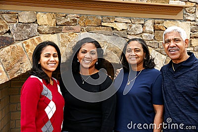 Minority Family Stock Photo