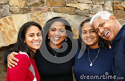 Minority Family Stock Photo