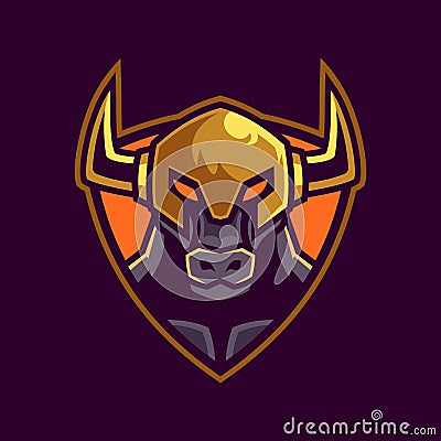 Minotaur Bull sport logo design Vector Illustration