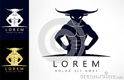 Minotaur logo vector Vector Illustration