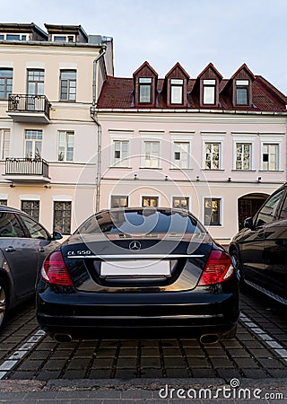 Rear view mercedes cl 550 Editorial Stock Photo