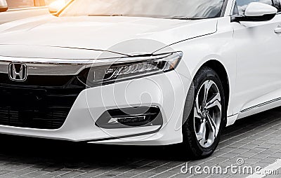 White Honda Accord Editorial Stock Photo