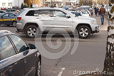 Parking violation Editorial Stock Photo