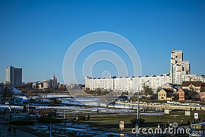 Troitskoye suburb Minsk belarus Editorial Stock Photo