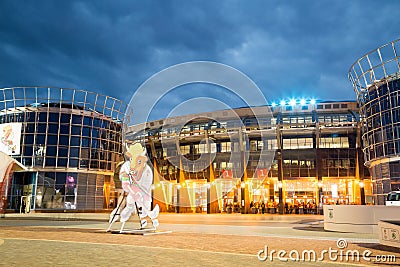 MINSK, BELARUS - MAY 11 - Chizhovka Arena on May 11, 2014 in Minsk, Belarus. Ice Hockey World Championship (IIHF). Editorial Stock Photo