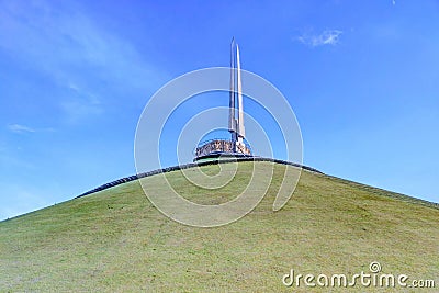 Minsk, Belarus, May 17, 2019: The Mound of Glory memorial complex is a monument of the Great Patriotic War Editorial Stock Photo