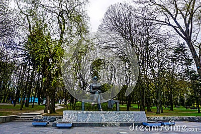 Minsk Gorky Park Statue Editorial Stock Photo