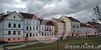 Minsk, historical center , Troyetskoe suburb Editorial Stock Photo