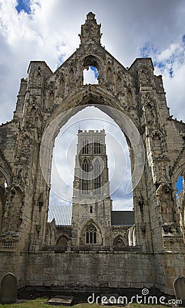 Minster Church of St Peter and St Paul, Howden at Howden, East Y Editorial Stock Photo