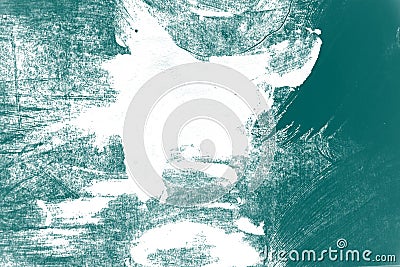 Mint green blue summer and white paint background texture with grunge brush strokes Stock Photo