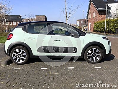 Mint green CitroÃ«n C3 Editorial Stock Photo