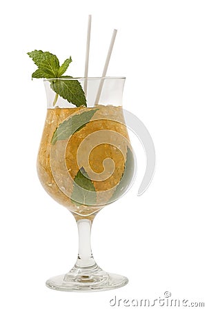 Mint Julep Cocktail Stock Photo