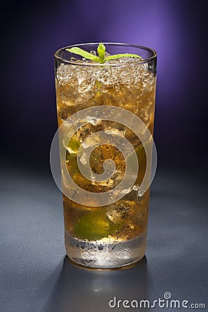 Mint-Julep cocktail Stock Photo