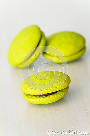 Mint marron cookies Stock Photo