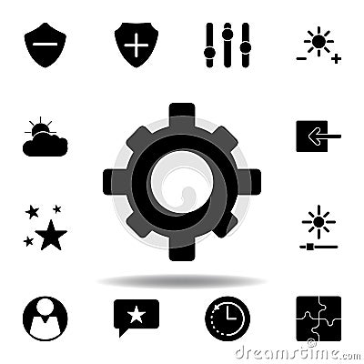 minus in security shield icon. Signs and symbols can be used for web, logo, mobile app, UI, UX Stock Photo