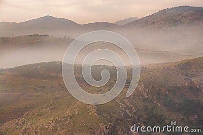 Pergamum, Izmir, Turkey: Vast Mountain Range (Bergama, Izmir, Turkey) Stock Photo