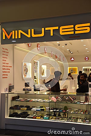 Minutes store at Deira City Centre Shopping Mall in Dubai, UAE Editorial Stock Photo