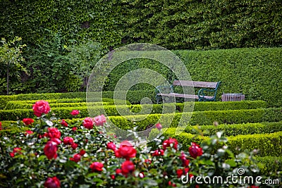 Mirabell gardens Stock Photo