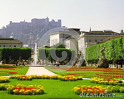 Mirabell Gardens, Salzburg Stock Photo