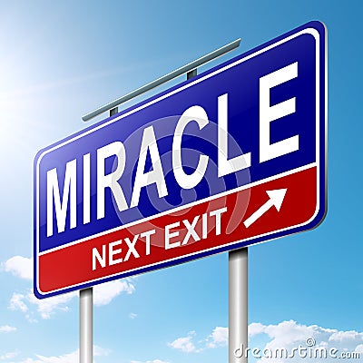 Miracle concept. Stock Photo