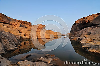 Miracle rock 3000 Boke, Ubon ratchathani, Thailand Stock Photo