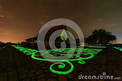 Miraculous Temple Sirindhorn Wararam Phu Prao in Ubon Ratchathani Province, Thailand Stock Photo