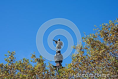 Mirador de Colom. Barcelona Stock Photo