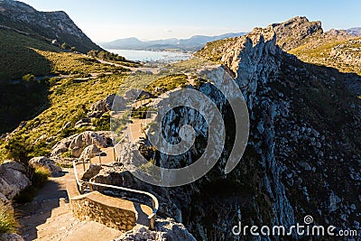 Mirador Es Colomer path on a sunny day, Majorca, Spain Stock Photo