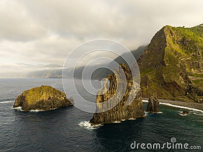 Miradouro Ilheus da Ribeira da Janela - Madeira Island - Portugal Stock Photo