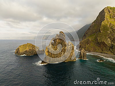 Miradouro Ilheus da Ribeira da Janela - Madeira Island - Portugal Stock Photo