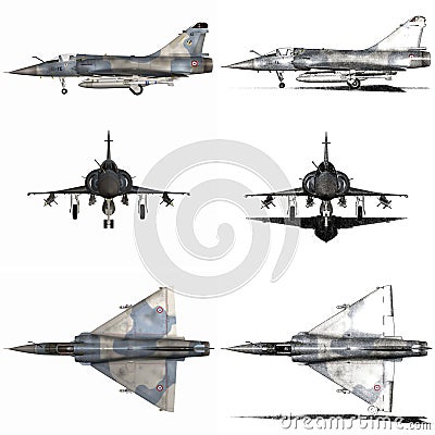 Mirage - Fighter Aircraft Stock Photo