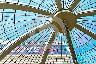 The Mirage Hotel and Casino from inside its atrium Editorial Stock Photo