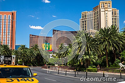 Mirage Hotel and Casino taxi pick up area Editorial Stock Photo