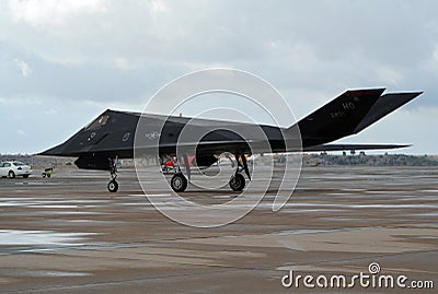 F-117 Nighthawk stealth fighter jet aircraft Editorial Stock Photo