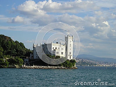 Miramare Castle Stock Photo