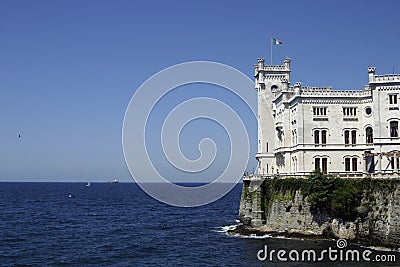 The Miramare Castle Stock Photo