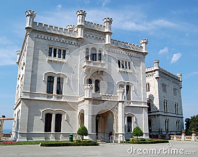 The Miramare Castle Stock Photo