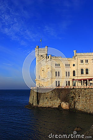 Miramare castle Stock Photo