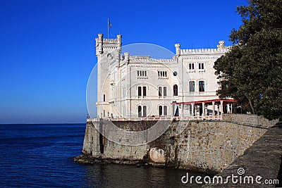 Miramare Castle, Trieste, Italy Stock Photo