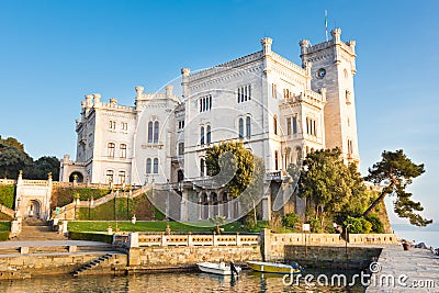 Miramare Castle, Trieste, Italy, Europe. Stock Photo