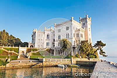 Miramare Castle, Trieste, Italy, Europe. Stock Photo