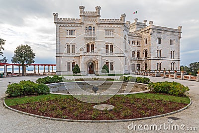 Miramare Castle Trieste Editorial Stock Photo