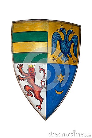 Mircea the Elder medieval coat of arms Stock Photo