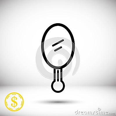 Mirror icon stock vector illustration flat design Vector Illustration