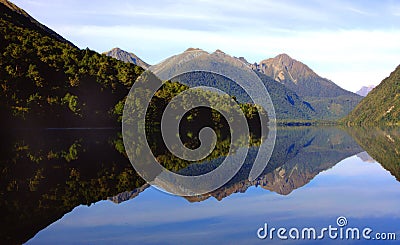 Mirror Lake, New Zealand Stock Photo