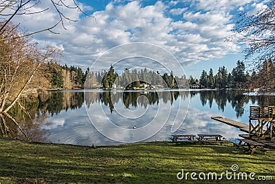 Mirror Lake Reflection 7 Stock Photo