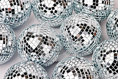 Mirrored balls Stock Photo